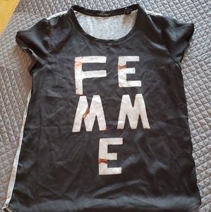 FEMME silk blend  T-shirt